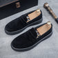 Herren Slipper in Wildleder-Optik mit dicker Sohle