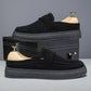 Herren Slipper in Wildleder-Optik mit dicker Sohle