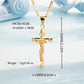Herren-Kette mit Kreuz-Anhänger – Goldfarben ✝️💛