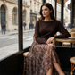 Bohemian Style Flowy Rock und Oberteil Set