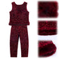 Ärmelloses Pailletten-Oberteil und Hose für Damen