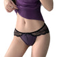 Sexy Damen Slip aus Satin und Spitze