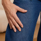 🥰 Damen-Jeans mit weitem Bein und Kordelzug in der Taille