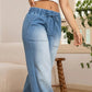 🥰 Damen-Jeans mit weitem Bein und Kordelzug in der Taille