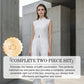 👗Damen 2-teiliges Set: Ärmelloses Oberteil + Weithose mit hohem Schlitz – atmungsaktiv & stilvoll