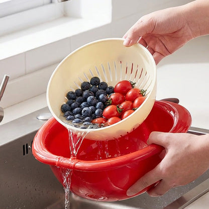2-in-1 Sieb- & Schüssel-Set in Obstform