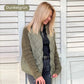 🔥Solange der Vorrat reicht 50% Rabatt!🎉Gestrickte Patchwork-Pufferjacke für Damen