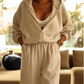 💎 50% RABATT! 💎 Bequemer Casual Jumpsuit mit Kapuze – Aus Reiner Baumwolle, Weite Beine & Praktische Taschen für Zuhause und Freizeit 🌿👖