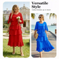 Elegantes Kleid mit gestuften Rüschenärmeln