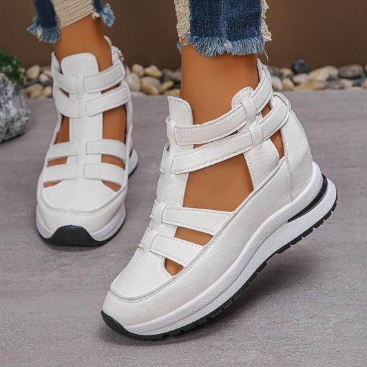 Bequeme und leichte Keilsandalen mit seitlichem Reißverschluss – stylisch und vielseitig