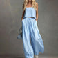 ✨ Damen Crop Top & Wide-Leg Hose 2-teiliges Set