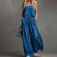✨ Damen Crop Top & Wide-Leg Hose 2-teiliges Set