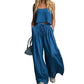✨ Damen Crop Top & Wide-Leg Hose 2-teiliges Set