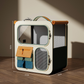 Transportbox für Haustiere mit großen Rädern