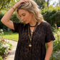 💞Neuankunft 50% Rabatt👗Damen V-Ausschnitt Leopard Druck Maxi Kleid mit kostenloser Halskette📿💎