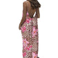 Sommerliches rückenfreies Damen-Maxikleid mit Spaghettiträgern