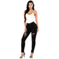 Damen High-Waist Skinny Jeans im Destroyed-Look