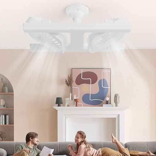 Moderne 2-in-1-LED-Deckenventilatorleuchte