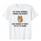 Lustiges Unisex T-Shirt mit Waschbär-Motiv