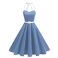 Damen Neckholder-Swingkleid mit Polka Dots im Retro-Look