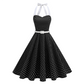 Damen Neckholder-Swingkleid mit Polka Dots im Retro-Look