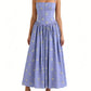 Elegantes Maxikleid mit Korsett-Oberteil und Blumenprint