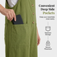 Lässige Latzhose für Damen mit lockerer Passform und Knopfleiste
