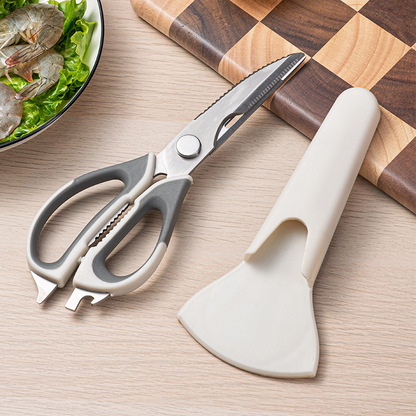 ✂️ Multifunktionale Küchenschere – robust, rostfrei, mit Magnetaufbewahrung. Immer griffbereit! 🧲✨