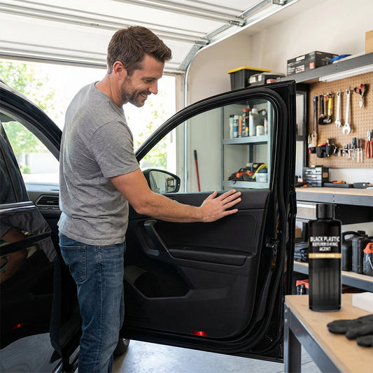 Set mit langanhaltenden Aufbereitungsmitteln für Kunststoffteile im Auto