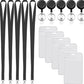 Set aus schwarzem Lanyard und wasserdichtem Ausweishalter