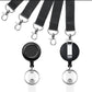 Set aus schwarzem Lanyard und wasserdichtem Ausweishalter