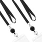 Set aus schwarzem Lanyard und wasserdichtem Ausweishalter