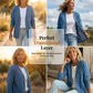 💥🧥 DONNERWETTER-ANGEBOT! 50% RABATT – 3 TAGE. Klassische Damen-Jeansjacke: V-Ausschnitt, Knopfleiste, lockerer Casual-Schnitt. Perfekt für jeden Look. Sofort sichern! 🌸✨