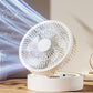 3-in-1-Tischventilator mit Kosmetikspiegel und Nachtlicht