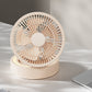 3-in-1-Tischventilator mit Kosmetikspiegel und Nachtlicht