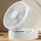 3-in-1-Tischventilator mit Kosmetikspiegel und Nachtlicht