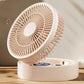 3-in-1-Tischventilator mit Kosmetikspiegel und Nachtlicht