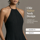 Elegantes, ärmelloses Neckholder-Maxikleid für Damen