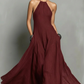 Elegantes, ärmelloses Neckholder-Maxikleid für Damen