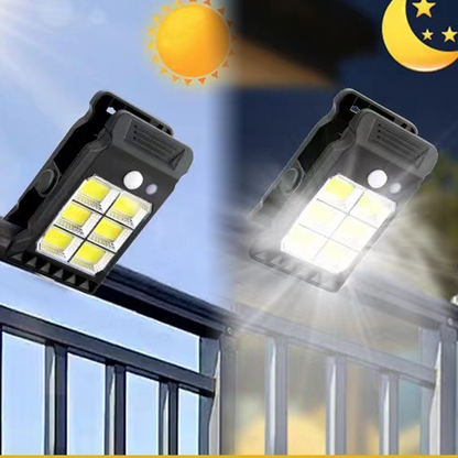 Solar-Klemmleuchte mit Bewegungsmelder