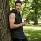 ⏳ Letzter Tag: 50 % Rabatt👕 🏋️‍♂️ Herren Ärmelloses Workout-Hoodie-Tank-Top – Mjukt Tyg, Kapuschong & Perfekt För Gym, Löpning Eller Chilliga Dagar Hemma 🏃