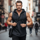 ⏳ Letzter Tag: 50 % Rabatt👕 🏋️‍♂️ Herren Ärmelloses Workout-Hoodie-Tank-Top – Mjukt Tyg, Kapuschong & Perfekt För Gym, Löpning Eller Chilliga Dagar Hemma 🏃