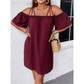 🔥HEISSER VERKAUF 50% RABATT!👗 Elegantes unifarbenes Minikleid für Damen