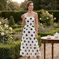 👗 50% RABATT! ✨ Elegantes Trägerloses Tupfen-Stufenkleid – Fließender Stoff, Schmeichelhafter Schnitt & Perfekt Für Einen Romantischen Sommerlook ☀️