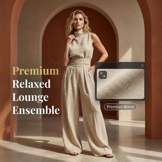 💥 NEU EINGETROFFEN: -50% 🔥 Damen 2-Teiler Set (Top & Wide-Leg Hose) – modern, elegant & fließend ✨