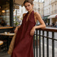👗🔥 SOMMER DEAL: -50% ✨ Elegantes Halter Maxi Kleid – luftig, fließend & perfekt für warme Tage ☀️