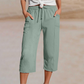 🌿 50% RABATT ✨ Damen Baumwoll-Leinen Hose mit Falten – luftig, bequem & stilvoll 👖