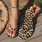 🐆 50% RABATT! 💕 Flip-Flops mit Leopardenmuster & Herzanhänger – Bequeme Sohle, rutschfest & stylisch – Perfekt für Strand, Sommer & Freizeit 🌊