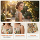 Ärmelloses Maxikleid mit Blumenmuster