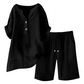 2-teiliges Outfit-Set aus Baumwolle und Leinen für Damen